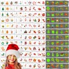 Tatuajes de Navidad, 204pcs Tatuaje De Navidad Pegatinas, Cicatriz Tatuaje