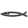 Harbor House Small Silver Christian Cross Fish Auto Emblem