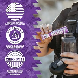 HOIST- “Polvo de Hidratación Militar Electrolito en Polvo Mezcla de Hidratación (Uva)