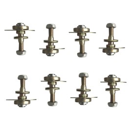 AuRiver 8 PCS Furniture Rocking Chair Bearing Connecting Piece Rocking Chair Bearing Screws Bolts Kits Furniture Connecting Accessories (M8 x 45mm)