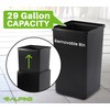 Alpine Square Lid Industries 29 Gallon Sturdy Steel Cube Recycling