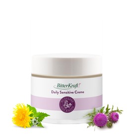 "BitterKraft!® Amarum Aurum Creme - Natürliche Anti-Aging Hautpflege mit Bitterkräutern,50 ml - Feuchtigkeitsspendende Tagescreme für empfindliche Haut"