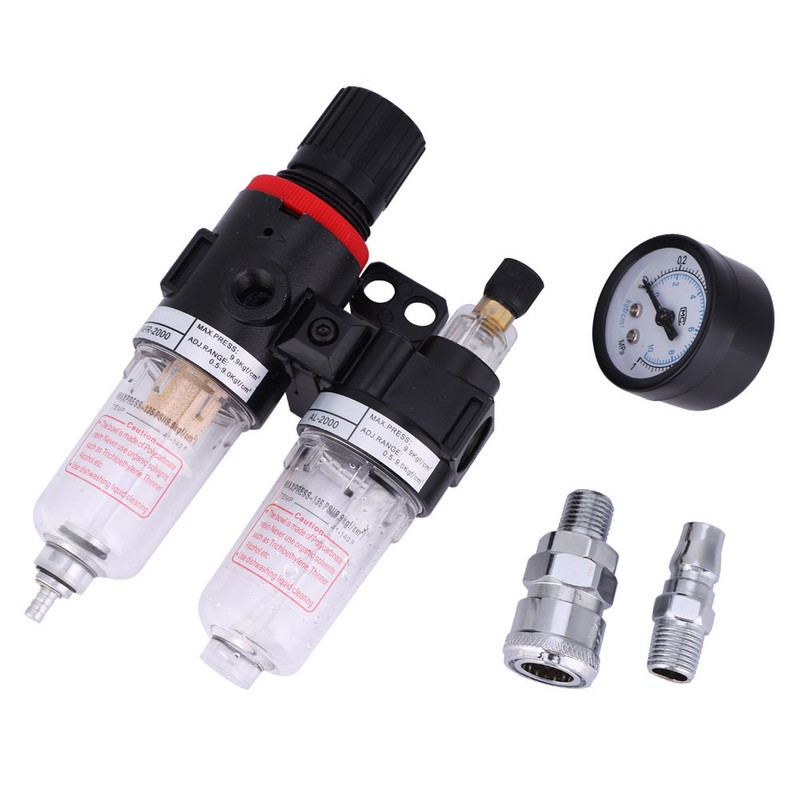 G1/4 Oil Water Separator Filter with Quick Connector AFC2000 AL2000