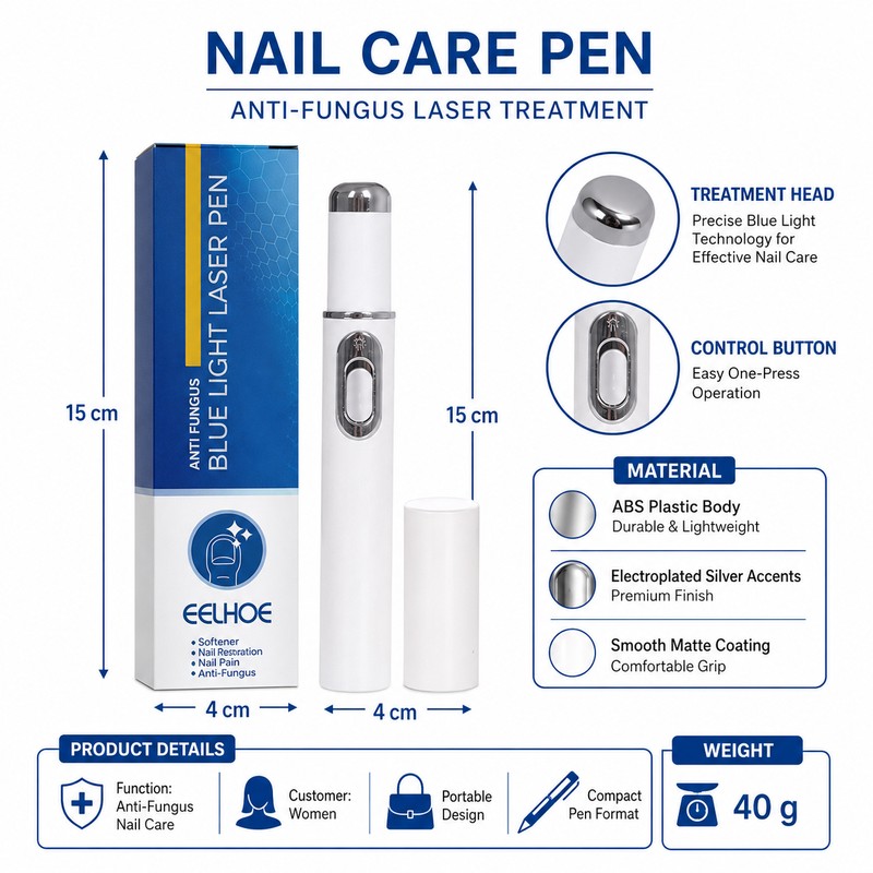 Portable Nail Care Pen for Women – Blue Light Grooming
