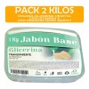 VIVONATURAL 2 Kg Jabón Base Glicerina Transparente Alta Dureza Vegano
