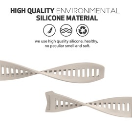 ANCOOL for Garmin Instinct Watch Bands, 22mm Soft Silicone Replacement Strap for Garmin Instinct/Instinct 2/Solar/Tactica/Esports Smartwatch(Milk White)