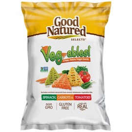 Good Natured Selects Veg-Ables! Crispy Potato/Veggie Snacks, Sharing Size Bags (3-Pack)