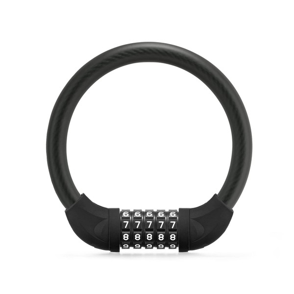 ROCKBROS Combination Lock, Bicycle Key Lock, 5 Digit Dial, No