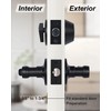 Lanwandeng Keyed Alike Front Door Lever Lockset with Single Cylinder
