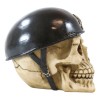 Ebros Military Skull With Crossbones Helmet Gear Figurine 5"H Skeleton