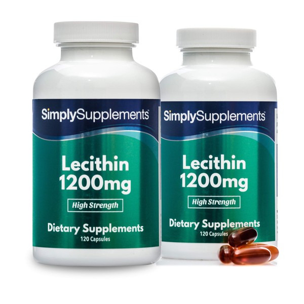 Soy Lecithin Capsules 1200mg | 120+120 (240) Capsules