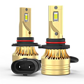 AuureLamp 9012 HIR2 Hi/Lo Beam LED Headlight Bulbs 6500K for Dodge Challenger 2015-2023