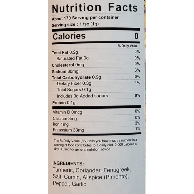 Caribbean Paradise Jamaican Curry Powder Original Style 6 ounce