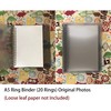 20-Hole Ring Binder, Loose Leaf Folder, A5 Folder, Can Filler
