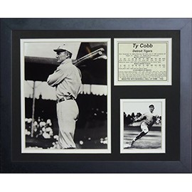 Legends Never Die Ty Cobb Bats Framed Photo Collage, 11 by 14-Inch