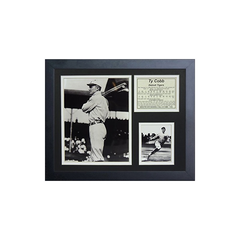 Legends Never Die Ty Cobb Bats Framed Photo Collage, 11