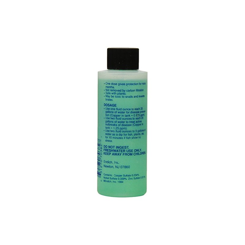 Copper Power (Endich) ACP0004G Green Treatment for Freshwater Fish, 4-Ounce