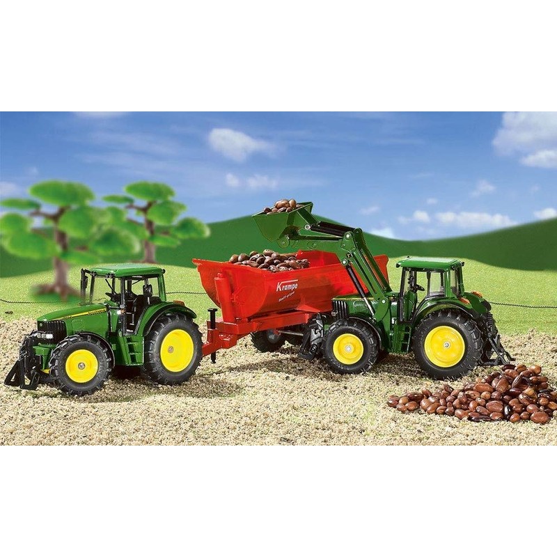 Siku 2465 John Deere Model Tractor, Round Bale Press 990,