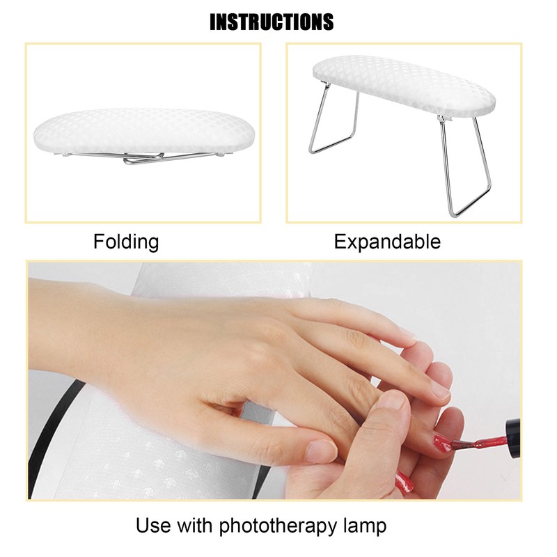 Nail Art Hand Pillow Foldable Manicure Hand Holder Wrist Support