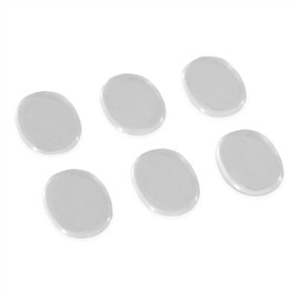 keepdrum Damper Pads Overtone Mute for Drums Skins and Cymbals Transparent Pack of 6