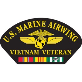EEINC USMC 1ST AIRWING VIETNAM VETERAN Embroidered Hat Patch (5-1/4"x3") (1432)