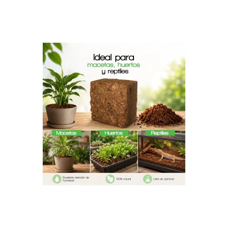 Smart Garden Fibra Coco Comprimida 14cm 8cm Tus Macetas Huertos