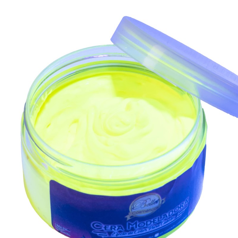 Bellet Cera Modeladora para Cabello con Color Amarillo Neón, 120