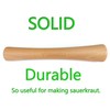 12" Sauerkraut Pounder Natural Beech Wood smasher for Fermentation Crocks