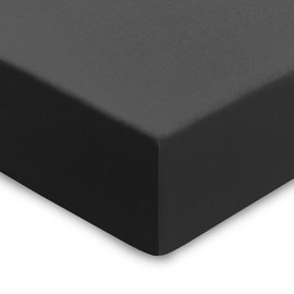 EXTRA DEEP FITTED SHEETS 16"/40CM DEEP FITTED SHEETS - 16 COLOURS - SUPER KING SIZE - CHARCOAL