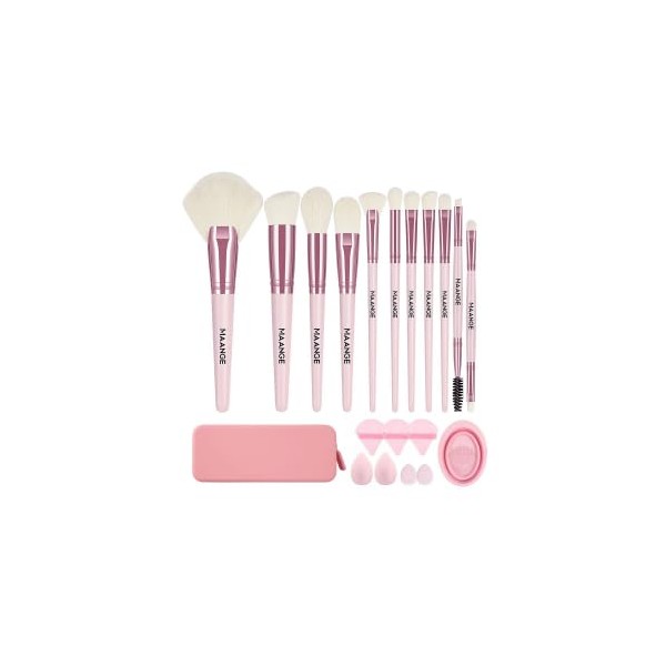 MAANGE 21 Pcs Professional Makeup Brush Set Premium Synthetic Make