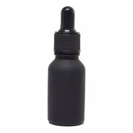 Meliars Gotero 15 Ml Frasco Negro Matizado Bulbo Negro (10 Pzs)