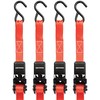 CRAFTSMAN CMXAZBS9004 Black/Red 1" x 10' Ratchet Tie Down Straps