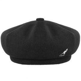 Kangol Wool Jax Beret for Women and Men, Medium, Black