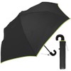 Folding Umbrella, Men's, Compact, Easy to Hold, J-Handle, Cool, Solid
