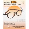 BLENDME Funky Y2K Oval TR90Blue Light Blocking Glasses Ultra Lightweight
