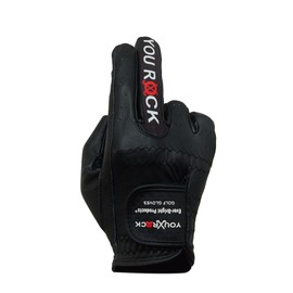 Ever-Bright Men's Golf Gloves OptiColors Premium Leather Golf Gloves .… (Pink Brown, Left Medium/Large)