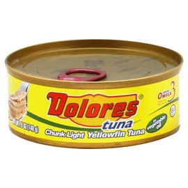 Dolores Chunk Light Yellowfin Tuna In Vegetable Oil 5 OZ (Pack of 4)