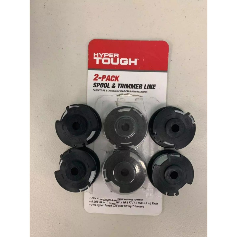 Hyper Tough 6 Pack Spool & Trimmer Line model HT19-401-003-0