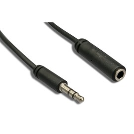 Cablelera 3.5mm Stereo Audio Extension Cable, Male to Female (TRS), Slim Design, 28AWG, 25ft – Audio Only (No Mic/Remote Support)