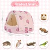 YAJISA Guinea Pig Bed Hideout, Soft Hamster Bed with Cute