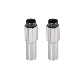 X AUTOHAUX Bicycle Cable Adjuster Bolt Brake Gear Shift Connector Metal Silver Tone 2pcs