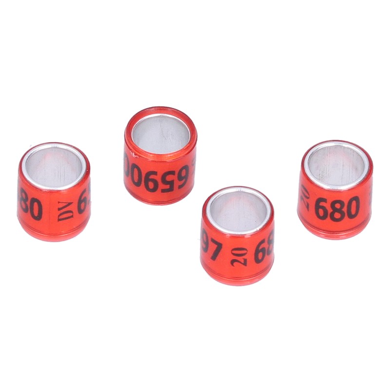 100Pcs 8mm Pigeon Leg Bands Aluminum Alloy Non Competition Recognizable