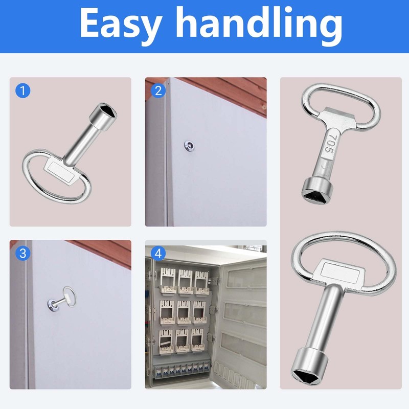 FORMVERSITY Triangular Key 3 Sided Key, Pack of 2 Triangular