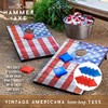 Hammer + Axe Bean Bag Cornhole Set Game American Flag