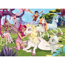 Ravensburger Children's Puzzle 13388 - True Unicorn Friendship - 100 Pieces XXL Mia and Me Puzzle for Children from 6 Years, Yellow