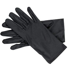 Heli Microfiber Polishing Gloves Pure White Watch Jewelry Cleaning Washable Polishing Gloves Black Size 8