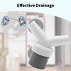 Drain Adaptor for Dishwasher and Washing Machine, 0.75"-0.95" Double Connection