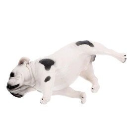 Hohopeti French Bulldog Ornament Adorable Creative Desk Decoration for Home and Office Material Dog Figurine for Miniature Gardens