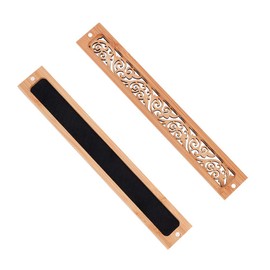 Incense Burner, Horizontal Incense Burner, Incense Plate, Made of Nanbamboo, Non-combustible Cotton, Includes Lid, Wooden Incense Burner, Openwork Carving, Incense Holder Stand, Portable, Convenient, Smoke Burner, Lay On, Relax, Calm, Siting, Meditation,