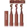 3 Colors Nude Matte Gradient Lipstick and Lip Liner Set,